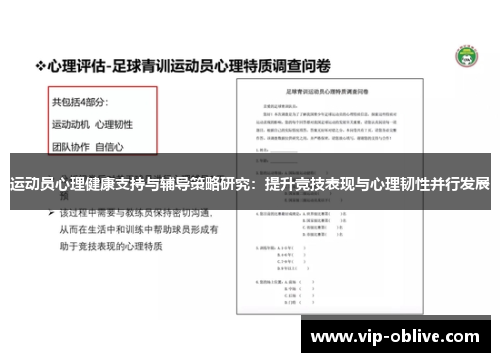 运动员心理健康支持与辅导策略研究：提升竞技表现与心理韧性并行发展